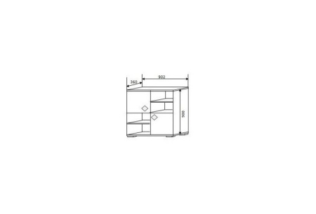 Детский Гарнитур Светофор Беленый Дуб/Оранж/Авокадо